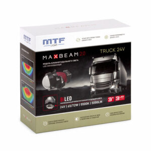 Светодиодные модули ближнего/дальнего света MTF light BI LED MaxBeam 2.0 Truck 3 3.0" 65/72W 24V 5000Lm 5500K (2 шт.)
