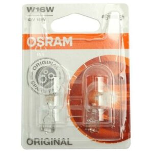 Лампа автомобильная накаливания OSRAM Original 921-02B W16W 12V 16W W16W 3200K 2 шт.