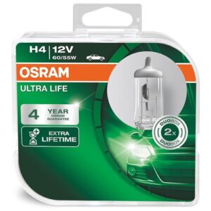 Лампа автомобильная галогенная OSRAM Ultra Life 64193ULT-HCB H4 12V 60/55W H4/H7 3200K 2 шт. Лампа автомобильная галогенная OSRAM Ultra Life 64193ULT-HCB H4 12V 60/55W H4/H7 3200K 2 шт.