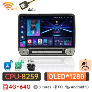 Универсальная автомагнитола, мультимедийный плеер на Android 12,0, с GPS, 4G, 10 дюймов, для Lada, KIA, Ford, Toyota, VW, Renault, Ford