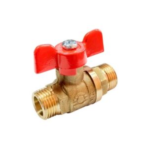 Кран шаровой латунный НР/НР ручка-бабочка, 3/4" VALFEX