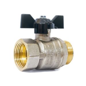 Кран шаровый  LD Pride 47.B-Н.Б муфтовый (ВР/НР), латунь    для бытовой техники 5.2 см 1 шт. Ду 20 (3/4") муфтовый (ВР/НР)