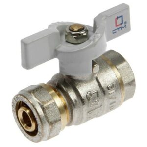 Кран шаровый  СТМ CWPF муфтовый (ВР/ВР), латунь     5 см 1 шт. Ду 15 (1/2") муфтовый (ВР/ВР)