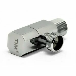Кран приборный угловой хромированный 1/2х1/2 TIM BL5822 квадратный отражатель 2шт