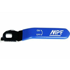 Ручка длинная усиленная для крана MPF 1/2"- 3/4", прорезиненная, синяя ИС.131177