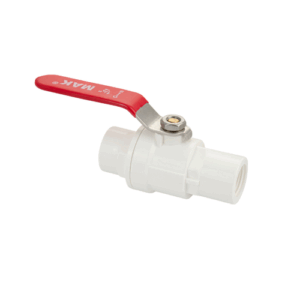 Кран шаровый 1/2" м/м, ручка, полипропиленовый, из АБС пластика 2 шт