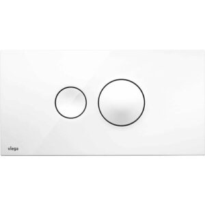 VIEGA Кнопка смыва для унитаза, белая глянцевая Visign for Style 10, пластик