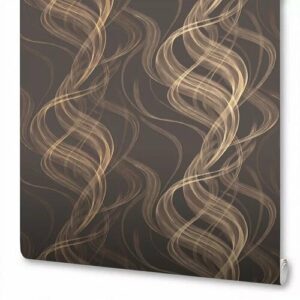 Обои WALLSECRET Silk, горячее тиснение на флизелиновой основе, коричневый, 1,06х10 м
