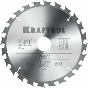 KRAFTOOL Fast, 250 х 30 мм, 24Т, пильный диск по дереву (36950-250-30) KRAFTOOL Fast, 250 х 30 мм, 24Т, пильный диск по дереву (36950-250-30)
