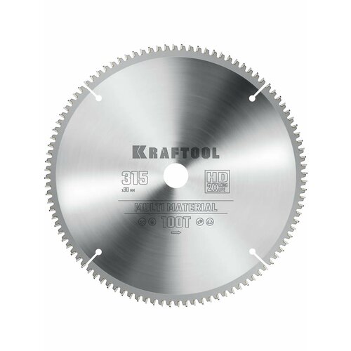 KRAFTOOL Multi Material, 315 х 30 мм, 96Т, пильный диск по алюминию (36953-315-30) KRAFTOOL Multi Material, 315 х 30 мм, 96Т, пильный диск по алюминию (36953-315-30)