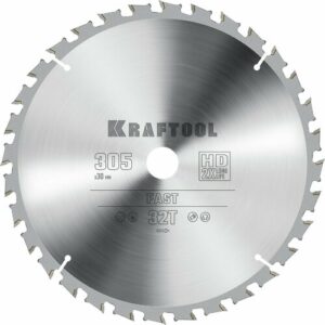 KRAFTOOL Fast, 305 х 30 мм, 32Т, пильный диск по дереву (36950-305-30) KRAFTOOL Fast, 305 х 30 мм, 32Т, пильный диск по дереву (36950-305-30)