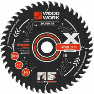 Woodwork Диск пильный Эксперт 160x2,2/1,6x20 Z=48 A=10 ATB=10