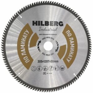 Диск пильный Hilberg Industrial Ламинат 305*30*120Т HL305