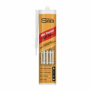 Герметик Sila PRO Max Sealant, High Temp, силиконовый термостойкий 280 мл. 320 г 280 мл красный