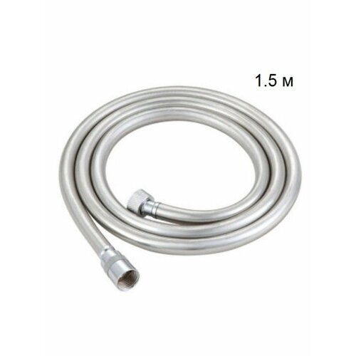 Ganzer шланг для душа 1.5м Silverflex в ПВХ оплётке, с защитой от перекручивания, хром Ganzer шланг для душа 1.5м Silverflex в ПВХ оплётке, с защитой от перекручивания, хром