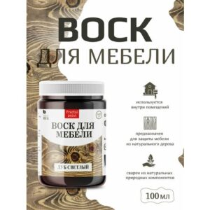 Воск Fractal Paint для деревянной мебели "Дуб светлый" (100 мл)