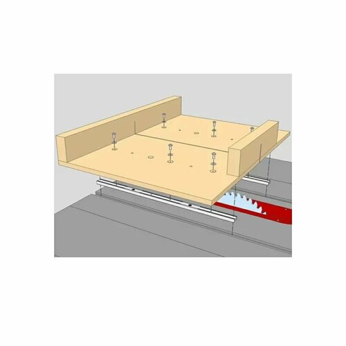 Ползун алюминиевый 150 мм WOODWORK для паза 19 мм Ползун алюминиевый 150 мм WOODWORK для паза 19 мм