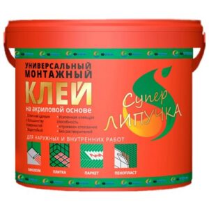 Evex Супер-липучка Универсальный монтажный клей (ведро, 15 кг)