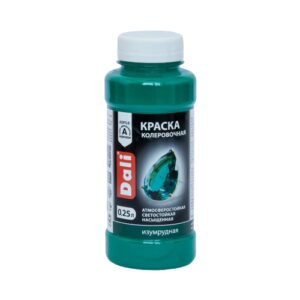 Колеровочная краска DALI акриловая, изумрудный, 0.25 л, 0.4 кг Колеровочная краска DALI акриловая, изумрудный, 0.25 л, 0.4 кг