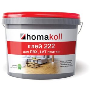 Клей для ПВХ и LVT плитки Homakoll 222, 12 кг Клей для ПВХ и LVT плитки Homakoll 222, 12 кг
