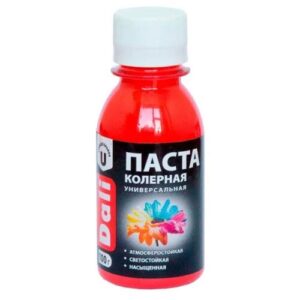 Колеровочная паста DALI универсальная, розовый, 0.1 л, 0.1 кг Колеровочная паста DALI универсальная, розовый, 0.1 л, 0.1 кг