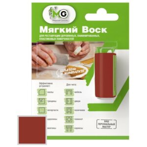 Мягкий воск для реставрации деревянных, ламинированных, пластиковых поверхностей Master Good (1шт) махагон 62