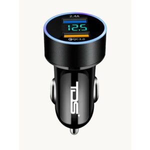 Автомобильный вольтметр в прикуриватель для машины в авто USB зарядка