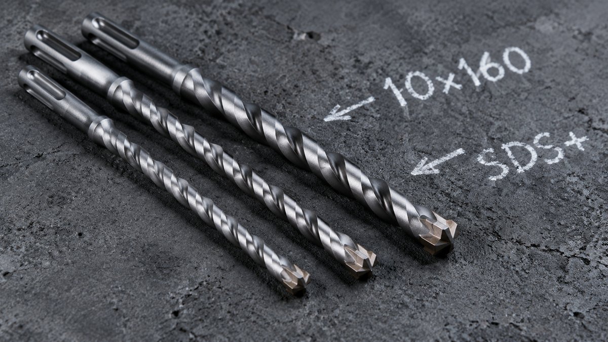 Буры по бетону SDS-plus 10×160 на бетоне
